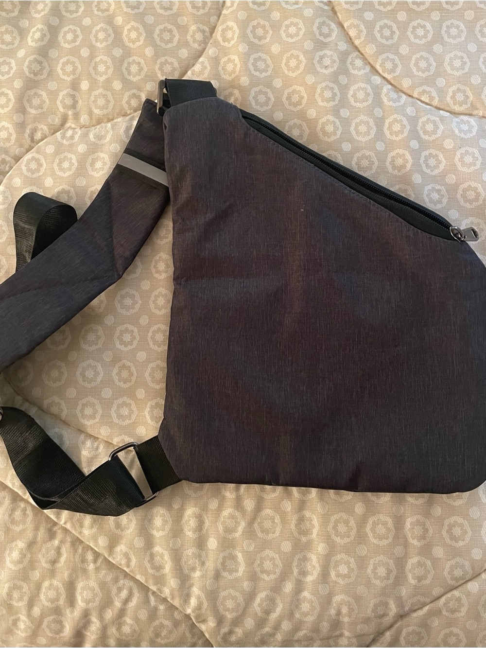Everyday Anti Theft Travel  Sling Belt Bag Crossbody in Dark Gray